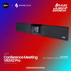 Aver VB342 Pro4K PTZ Video Bar For Small To Medium Rooms